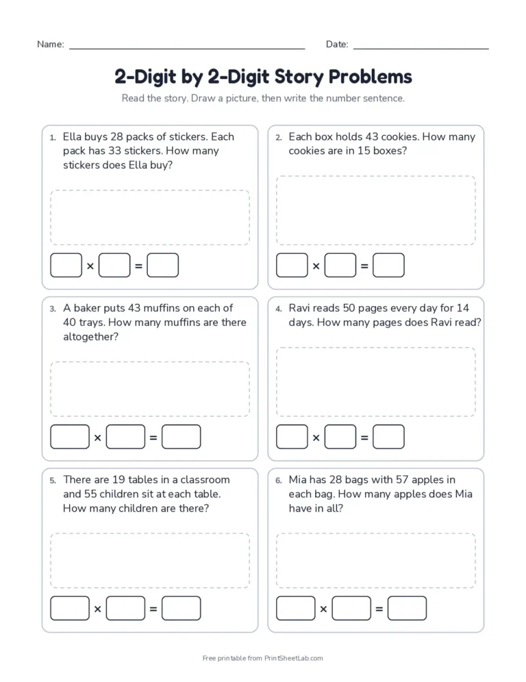 Two-digit by two-digit multiplication word problems