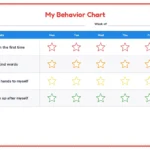 Weekly behavior chart