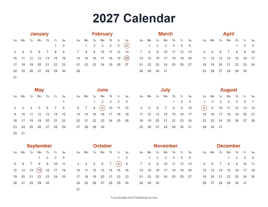 Chinese Festivals 2027 in the tomato color theme