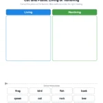 Cut and paste sorting worksheet