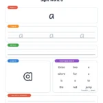 Sight word worksheet
