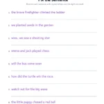 Capitalization and punctuation worksheet preview