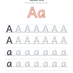 Letter of the week worksheet for the letter A
