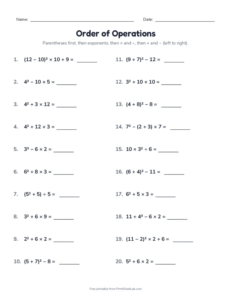 Level 3: exponents worksheet with answer key