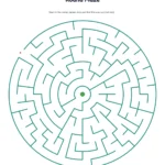 Round maze printable
