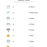 Weather tracker worksheet