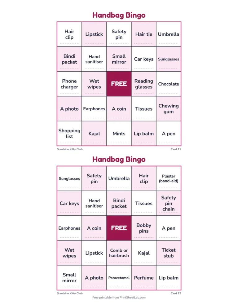 Purse game rules page: show the item to mark the square