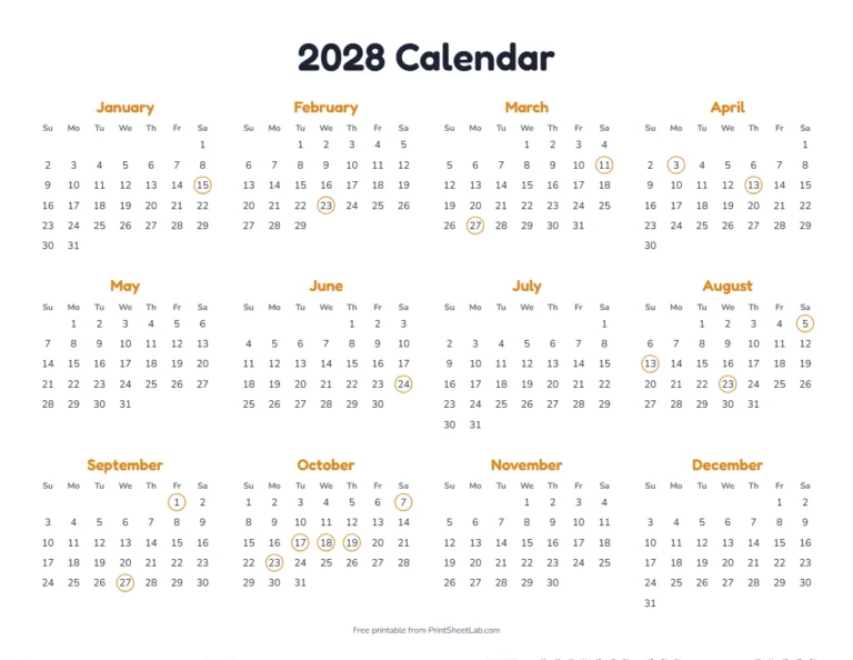 Hindu festivals 2028 calendar: year at a glance with the festivals marked