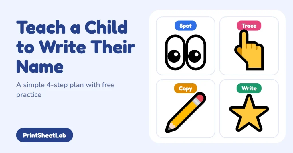 How to teach a child to write their name
