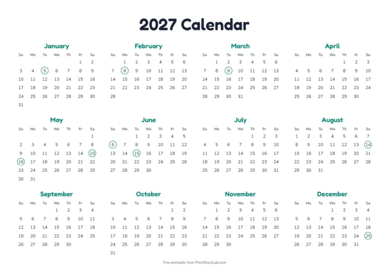 Islamic holidays 2027 calendar: year at a glance with expected dates