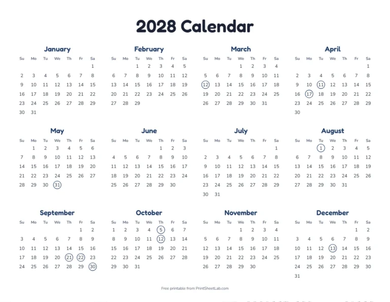 Jewish holidays 2028 calendar: year at a glance