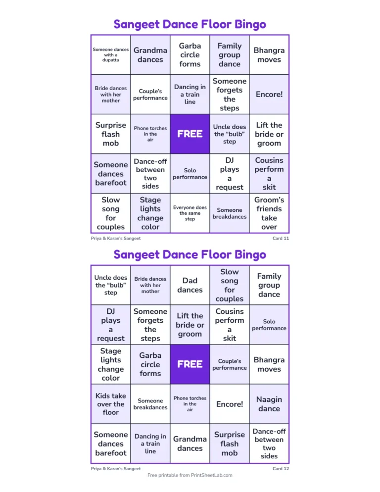 Sangeet games rules page: mark a moment when it happens